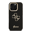 Guess PU Grained 4G Logo Stand Camera Frame tok iPhone 16 Pro Max Fekete - 1. kép