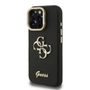 Guess PU Grained 4G Logo Stand Kamera Kerettel ellátott tok iPhone 15 Pro-hoz Fekete - 0. kép