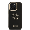 Guess PU Grained 4G Logo Stand Kamera Kerettel ellátott tok iPhone 15 Pro-hoz Fekete - 1. kép