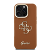 Guess PU Grained 4G Logo Stand Camera Frame tok iPhone 16 Pro-hoz barna - 1. kép