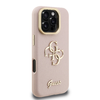 Guess PU Grained 4G Logo Stand Kamera Keretes tok iPhone 16 Pro Max Pink - 2. kép