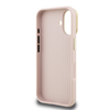 Guess PU Grained 4G Logo Camera Frame fliptok iPhone 16 Pink tok - 4. kép