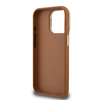 Guess PU Grained 4G Logo Állványos Kamera Keret tok iPhone 15 Pro-hoz Barna tok - 4. kép
