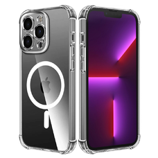  Techsuit - Ütésálló Átlátszó Szilikon MagSafe - iPhone 13 Pro - Átlátszó tok