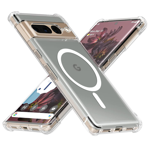 Techsuit - Ütésálló Átlátszó Szilikon MagSafe - Google Pixel 7 Pro - Átlátszó tok Techsuit - Ütésálló Átlátszó Szilikon MagSafe - Google Pixel 7 Pro - Átlátszó tok