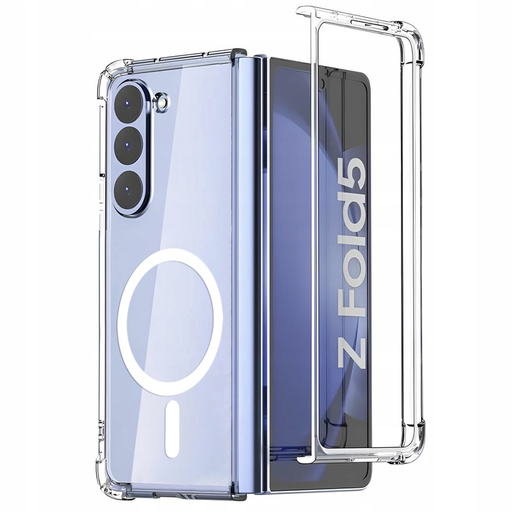Techsuit - Ütésálló Átlátszó Szilikon MagSafe - Samsung Galaxy Z Fold5 - Átlátszó tok Techsuit - Ütésálló Átlátszó Szilikon MagSafe - Samsung Galaxy Z Fold5 - Átlátszó tok