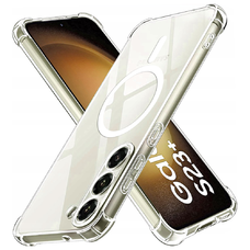  Techsuit - Ütésálló Átlátszó Szilikon MagSafe - Samsung Galaxy S23 Plus - Átlátszó tok