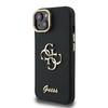 Guess PU Grained 4G Logo Állványos Kamera Keretes tok iPhone 14 Fekete - 1. kép