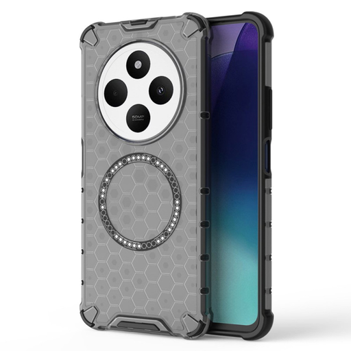 Techsuit - Méhsejt Pajzs MagSafe - Xiaomi Redmi 14C / Poco C75 - Fekete tok Techsuit - Méhsejt Pajzs MagSafe - Xiaomi Redmi 14C / Poco C75 - Fekete tok