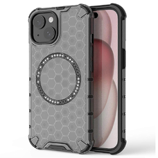  Techsuit - HoneyComb Pajzs MagSafe - iPhone 15 - Fekete tok