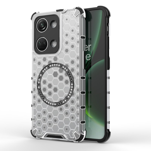Techsuit - HoneyComb Pajzs MagSafe - OnePlus Nord 3 - Fehér tok Techsuit - HoneyComb Pajzs MagSafe - OnePlus Nord 3 - Fehér tok