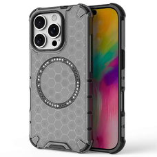  Techsuit - HoneyComb Pajzs MagSafe - iPhone 16 Pro - Fekete tok