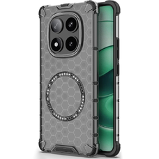  Techsuit - Méhsejt Pajzs MagSafe - Xiaomi Redmi Note 14 Pro 5G / Poco X7 - Fekete tok