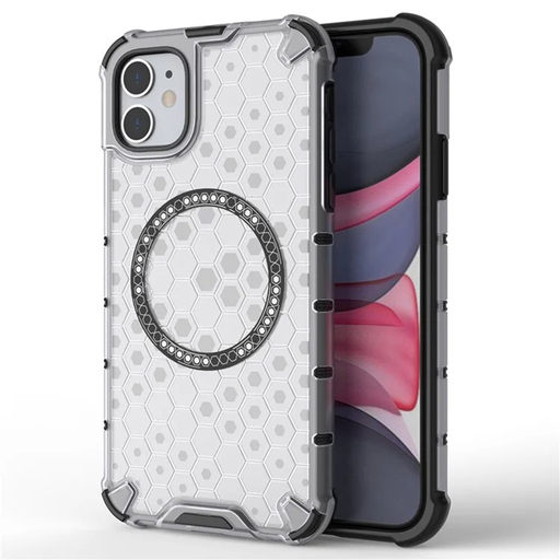 Techsuit - Méhsejt Pajzs MagSafe - iPhone 11 - Fehér tok Techsuit - Méhsejt Pajzs MagSafe - iPhone 11 - Fehér tok