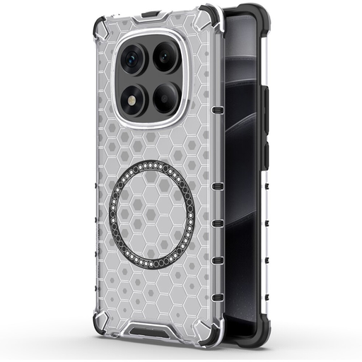 Techsuit - HoneyComb Shield MagSafe - Xiaomi Redmi Note 14 Pro 4G - Fehér tok Techsuit - HoneyComb Shield MagSafe - Xiaomi Redmi Note 14 Pro 4G - Fehér tok