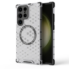  Techsuit - HoneyComb Shield MagSafe - Samsung Galaxy S24 Ultra - Fehér tok