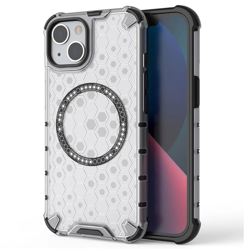  Techsuit - HoneyComb Pajzs MagSafe - iPhone 14 - Fehér tok