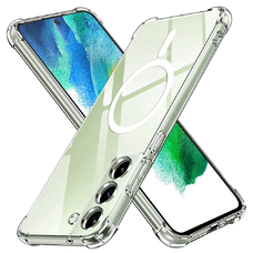  Techsuit - Ütésálló Átlátszó Szilikon MagSafe - Samsung Galaxy S21 FE 5G - Átlátszó tok