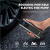 Rockbros 42720001001 Elektromos Kerékpár Pumpa LED Kijelzővel + USB-C - USB-A Kábellel - Fekete - 3. kép