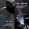 Rockbros 42720001001 Elektromos Kerékpár Pumpa LED Kijelzővel + USB-C - USB-A Kábellel - Fekete - 4. kép