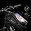 Rockbros B68-1 páncélozott kerékpártáska telefon zsebbel 1.7l - fekete - 1. kép