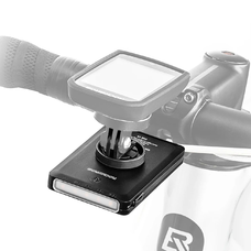 Rockbros JP008 első kerékpárlámpa külső kormány adapterrel és 5000mAh teljesítményű power bankkal 150lm IPX6 - fekete