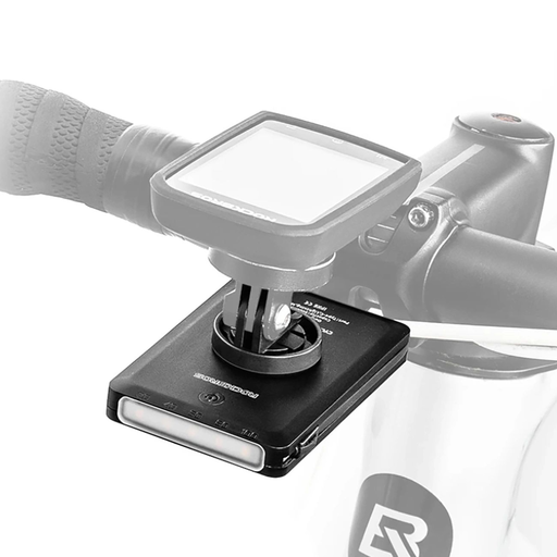 Rockbros JP008 első kerékpárlámpa külső kormány adapterrel és 5000mAh teljesítményű power bankkal 150lm IPX6 - fekete