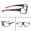 Rockbros SP216BK fényre sötétedő UV400 biciklis szemüveg - fekete és piros - 4. kép