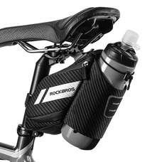 Rockbros C32BK 1.5 l-es nyeregtáska kulacstartó zsebbel - fekete