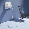 XO hálózati töltő CE33 QC 18W 1x USB fehér + kábel USB-C - 1. kép