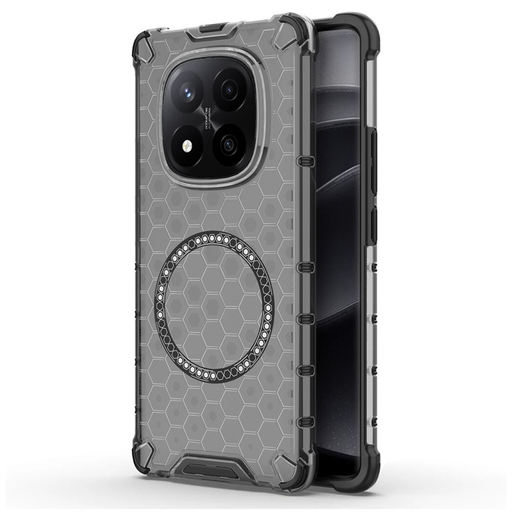 Techsuit - HoneyComb Pajzs MagSafe - Xiaomi Redmi Note 14 Pro+ 5G - Fekete tok Techsuit - HoneyComb Pajzs MagSafe - Xiaomi Redmi Note 14 Pro+ 5G - Fekete tok