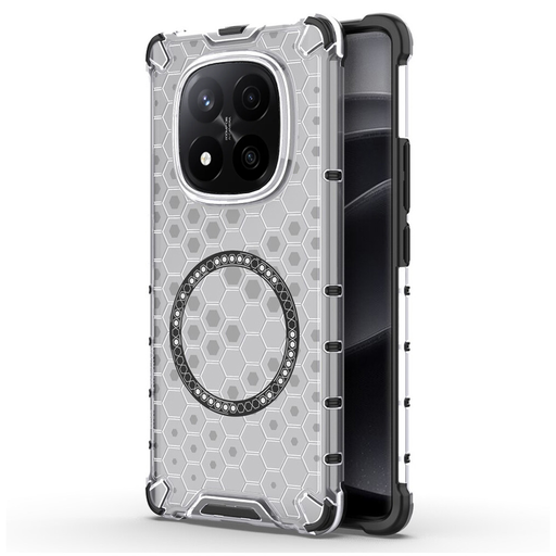 Techsuit - HoneyComb Shield MagSafe - Xiaomi Redmi Note 14 Pro+ 5G - Fehér tok Techsuit - HoneyComb Shield MagSafe - Xiaomi Redmi Note 14 Pro+ 5G - Fehér tok