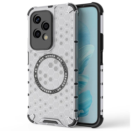Techsuit - HoneyComb Pajzs MagSafe - Honor 200 Lite - Fehér tok Techsuit - HoneyComb Pajzs MagSafe - Honor 200 Lite - Fehér tok