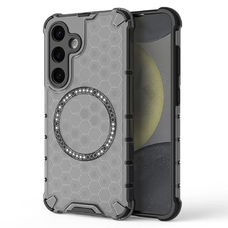  Techsuit - HoneyComb Shield MagSafe - Samsung Galaxy S24 - Fekete tok