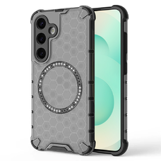  Techsuit - HoneyComb Shield MagSafe - Samsung Galaxy S25 Plus - Fekete tok