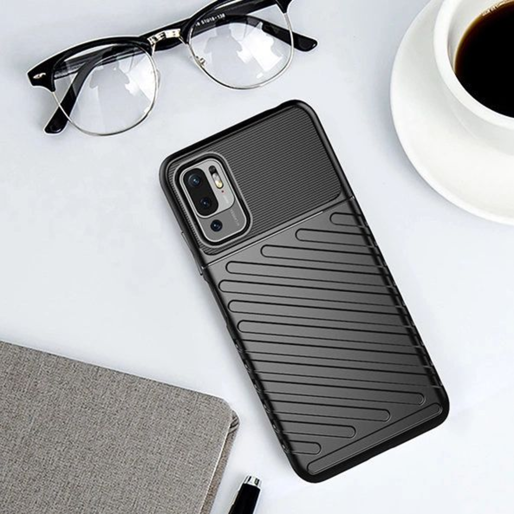 Thunder Case rugalmas, masszív tok Xiaomi Redmi Note 10 5G / Poco M3 Pro fekete tok - 11