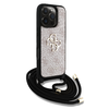 Guess PU 4G Fém Logós Keresztpántos Tok iPhone 16 Pro Pink - 1. kép