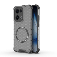  Techsuit - HoneyComb Pajzs MagSafe - Oppo Reno13 - Fekete tok