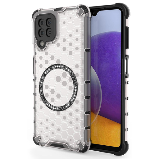 Techsuit - HoneyComb Shield MagSafe - Samsung Galaxy A22 5G - Fehér tok Techsuit - HoneyComb Shield MagSafe - Samsung Galaxy A22 5G - Fehér tok
