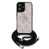 Guess PU 4G Metal Logo Crossbody Pántos Tok iPhone 16 Pink tok - 0. kép