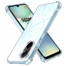 Techsuit - Nárazuvzdorný Priehľadný Silikón MagSafe - Xiaomi Redmi A5 4G - Priehľadný obal