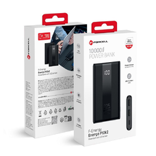 FORCELL F-ENERGY P10K2 Energo powerbank PD QC3.0 3A 22,5W 10000 mAh fekete