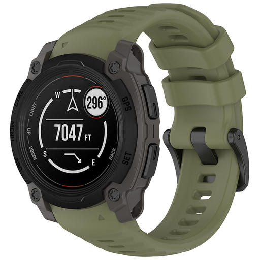  Techsuit - 22 mm-es óraszíj (W076) - Garmin Instinct E 40 mm - Zöld