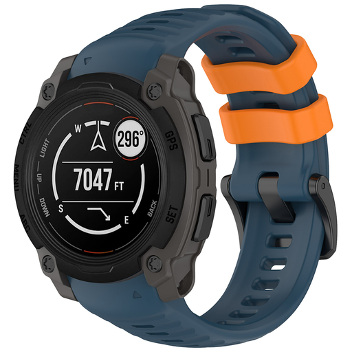  Techsuit - Óraszíj 22mm (W076) - Garmin Instinct E 40mm - Kék