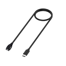  Techsuit - Okosóra Vezeték nélküli Töltőkábel (TGC2) - Garmin Fenix 5/5 Plus/6/6X/7X / Vivoactive 3/5 készülékekhez, USB-C, 5W, 1m - Fekete