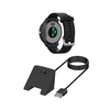  Techsuit - Okosóra Vezeték Nélküli Töltőkábel (TGC3) - Garmin Fenix 5/5 Plus/6/6X/7X-hez, USB, 5W, 1m, Asztali Tartóval - Fekete - 0. kép