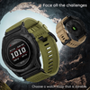  Techsuit - Watchband QuickFit 26mm (W070) - Garmin Fenix 3/3 HR/5X/5X Plus/6X/6X Pro/7X/7X Pro Solar - Narancs Virág - 1. kép
