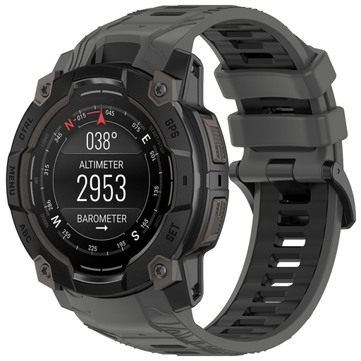  Techsuit - Óraszíj 22 mm (W077) - Garmin Instinct 3 45 mm / Instinct 3 45 Solar - Szürke