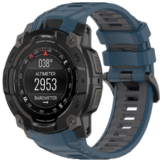  Techsuit - Óraszíj 22mm (W077) - Garmin Instinct 3 50mm/Instinct 3 50mm Solar - Sötétkék