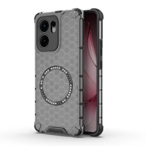 Techsuit - HoneyComb Shield MagSafe - Oppo Reno13 F 4G / Reno13 F 5G / Reno13 FS 5G - Fekete tok Techsuit - HoneyComb Shield MagSafe - Oppo Reno13 F 4G / Reno13 F 5G / Reno13 FS 5G - Fekete tok